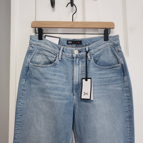 NWT 3 x 1 Spectrum Straight Leg Mom Jeans Blue, Women's Size 29 x 27 - Picture 4 of 7